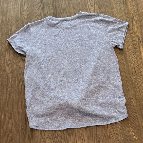 NWOT Eddie Bauer Light Heathered Blue Short Sleeve Athletic Shirt Size S - Picture 5 of 5